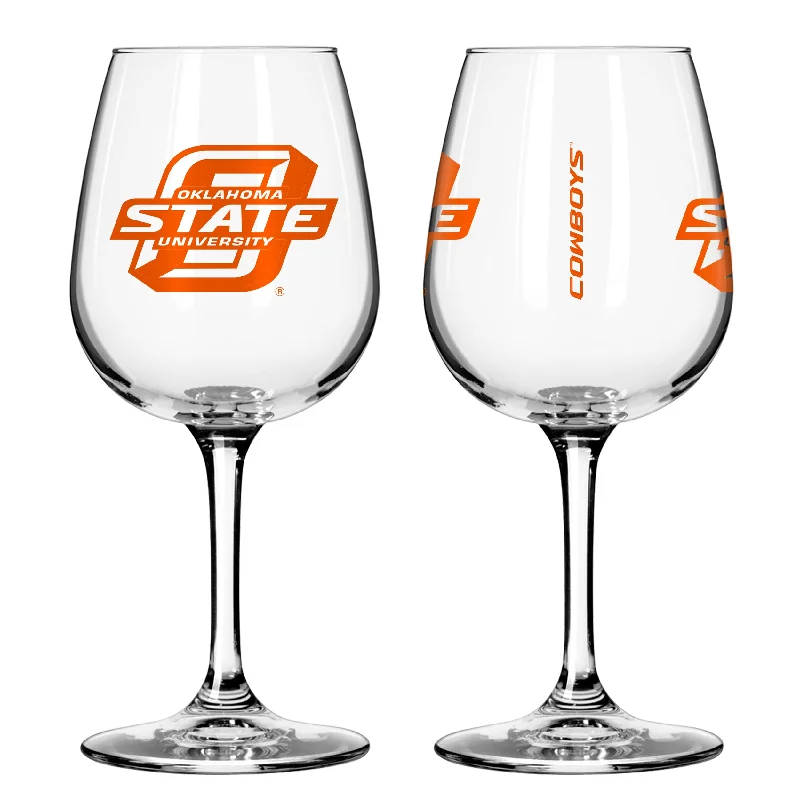 High School Team Mug-Oklahoma State 12oz Gameday Stemmed Wine Glass