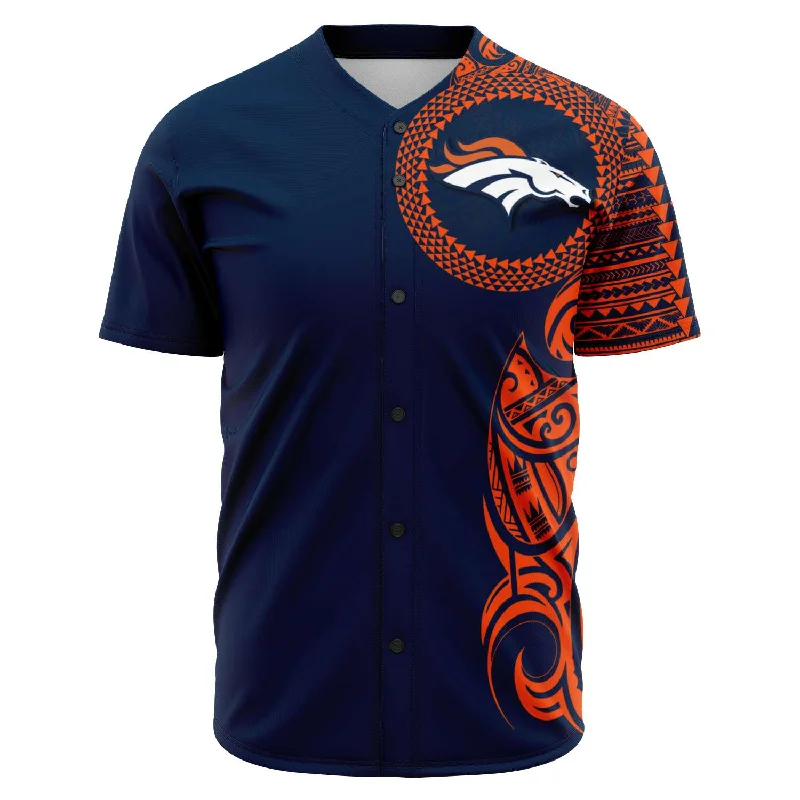 Soft Fabric Baseball Jersey-Denver Broncos Baseball Jerseys