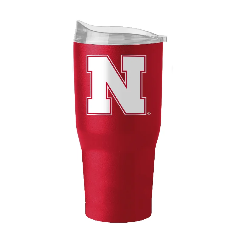 Football Team Mug-Nebraska 30oz Flipside Powder Coat Tumbler