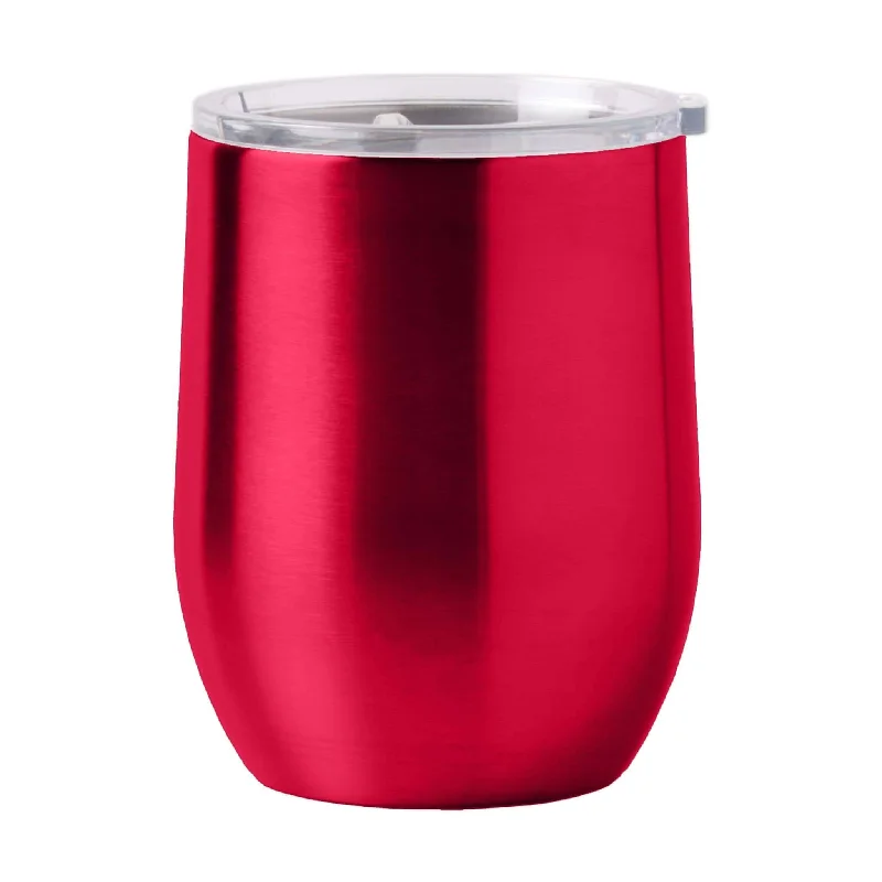 Outdoor Team Mug-Plain Red 16oz Stainless Curved Beverage