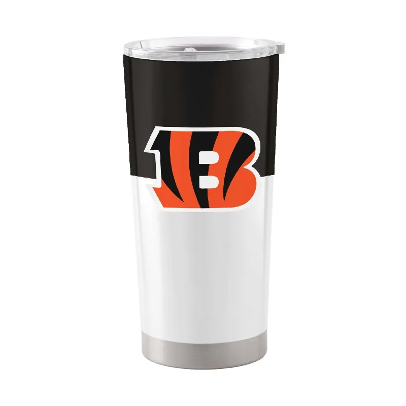 Printed Team Mug-Cincinnati Bengals Colorblock 20oz Stainless Tumbler