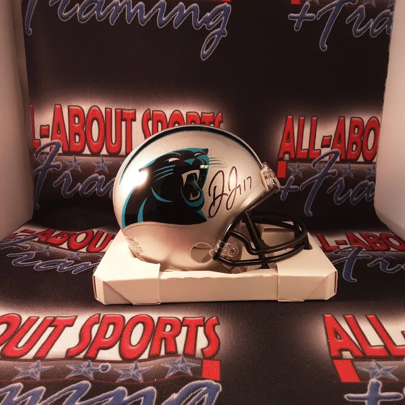 White Football Helmet-Devin Funchess Authentic Signed of Carolina Panthers Autographed Mini Helmet JSA