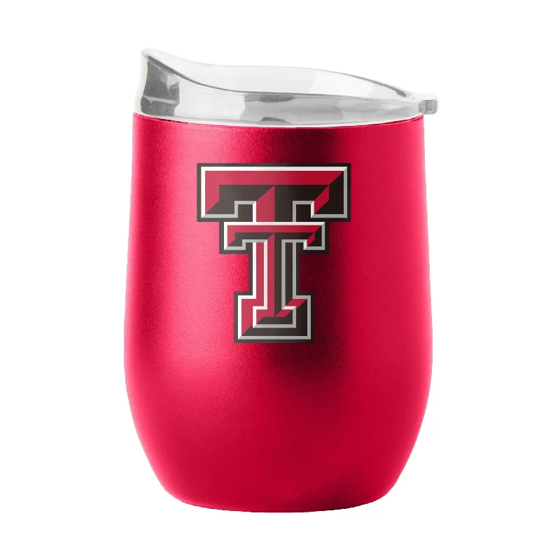 Green Team Mug-Texas Tech 16oz Flipside Powder Coat Curved Beverage