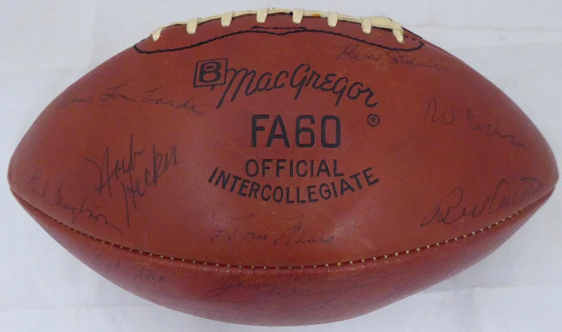 Custom Football Helmet-1963 Green Bay Packers Autographed Football With 48 Signatures Including Vince Lombardi & Bart Starr Beckett BAS #A52079