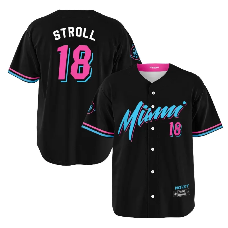 MLB Baseball Jersey-Stroll - Vice City Jersey