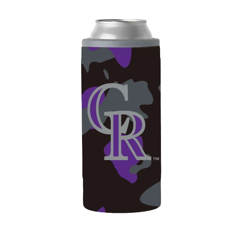 Gradient Team Mug-Colorado Rockies 12oz Camo Slim Can Coolie