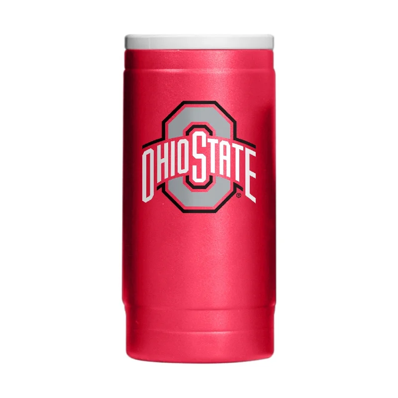 Anniversary Team Mug-Ohio State Flipside Powder Coat Slim Can Coolie