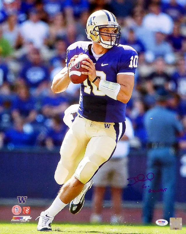 Smart Football Helmet-Jake Locker Autographed 16x20 Photo Washington Huskies "Go Dawgs" PSA/DNA RookieGraph Stock #16382