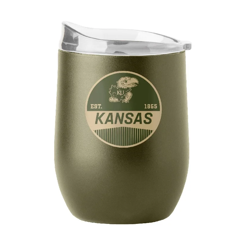 Blue Team Mug-Kansas 16oz Badge Powder Coat Curved Bev