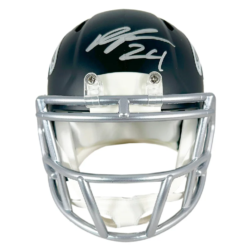 High School Football Helmet-Devonta Freeman Signed Atlanta Falcons Speed Mini Football Helmet (Beckett)