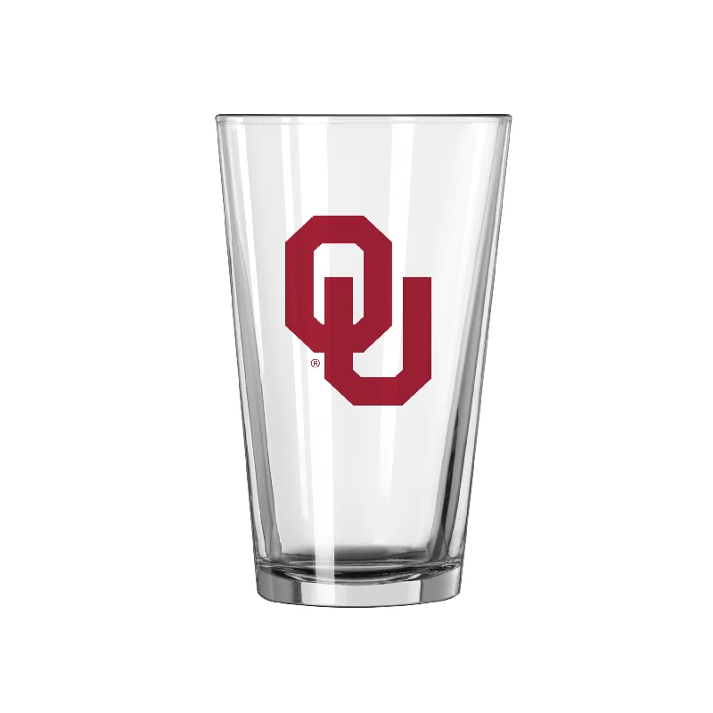 Modern Team Mug-Oklahoma 16oz Logo Pint Glass