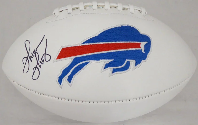 Classic Football Helmet-Thurman Thomas Autographed Buffalo Bills White Logo Football Beckett BAS Stock #178098