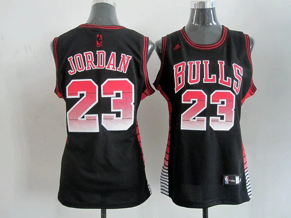 Yellow Basketball Jersey-Bulls 23 Jordan Black rainbow Women Basketball Jersey