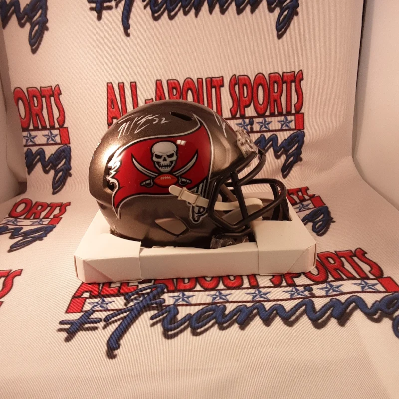 Club Football Helmet-Dean, Edwards, & Whitehead Authentic Signed Autographed Mini Helmet JSA.