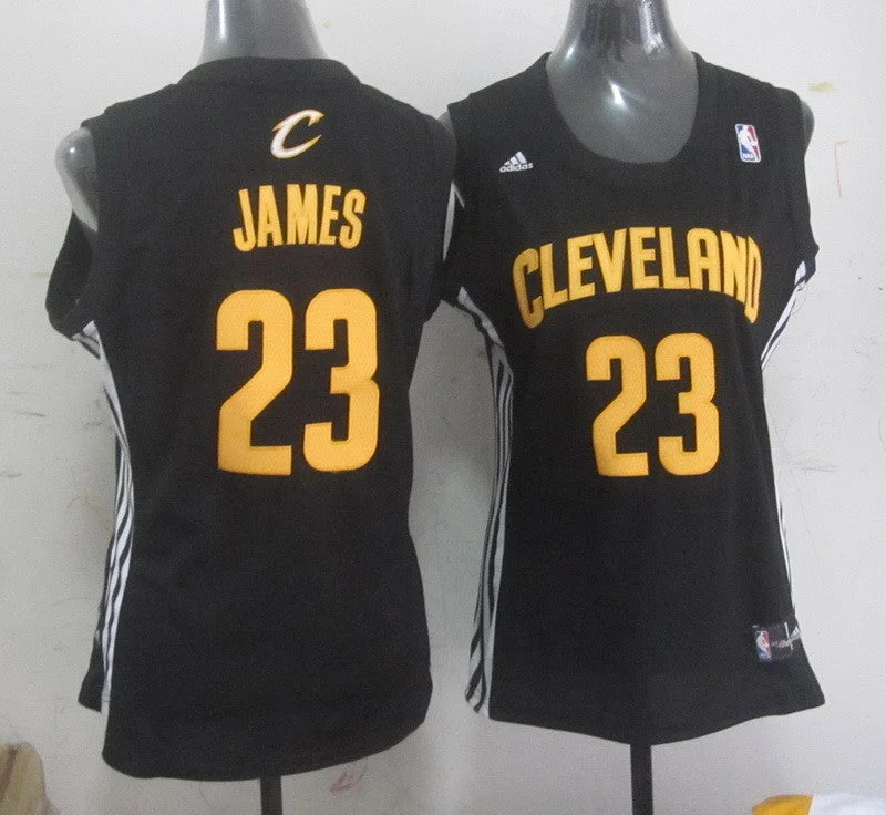 Training Basketball Jersey-Cavaliers 23 James Black Women Basketball Jersey