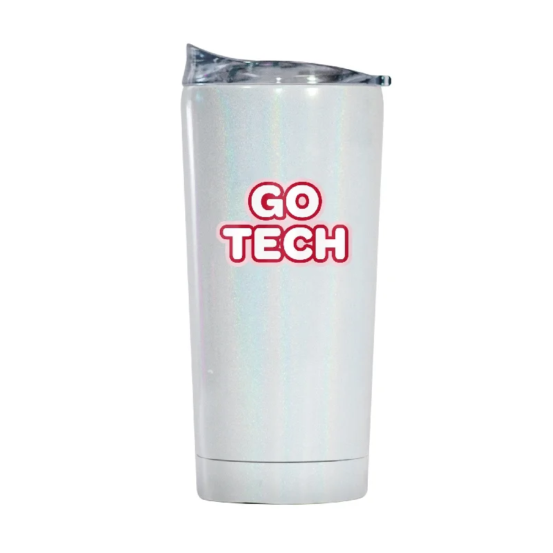 Desk Team Mug-Texas Tech 20oz Bubble Iridescent Tumbler