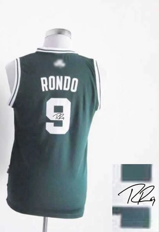 Tournament Basketball Jersey-Celtics 9 Rondo Green Signature Edition Women Basketball Jerseys