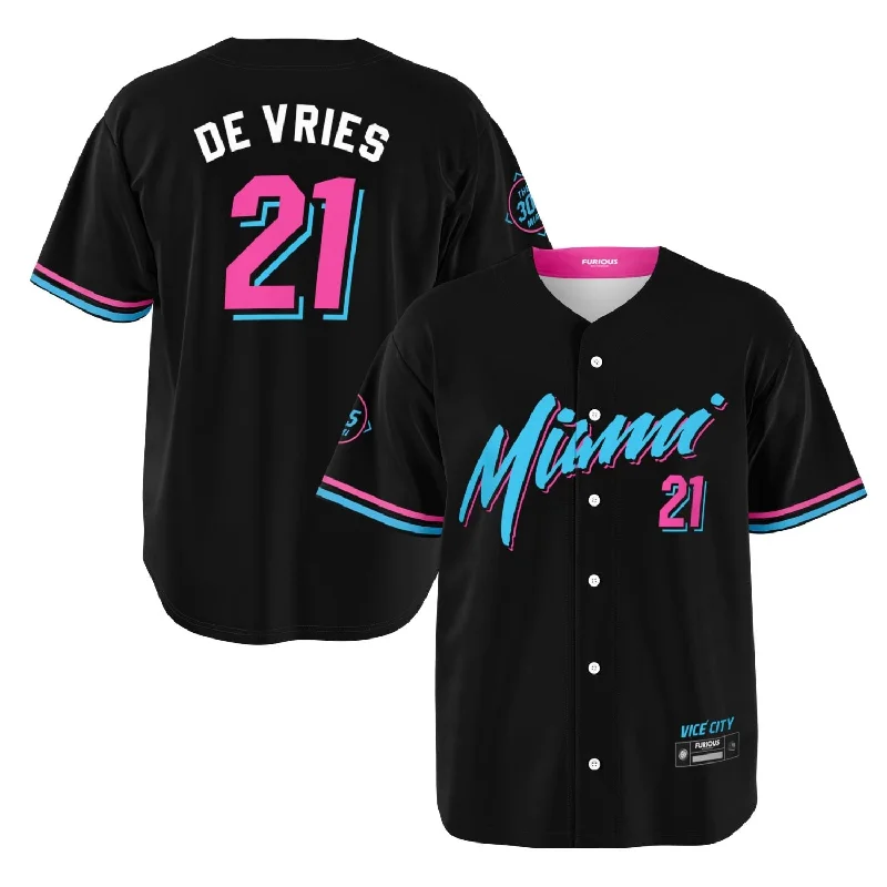 Minor League Baseball Jersey-De Vries - Vice City Jersey