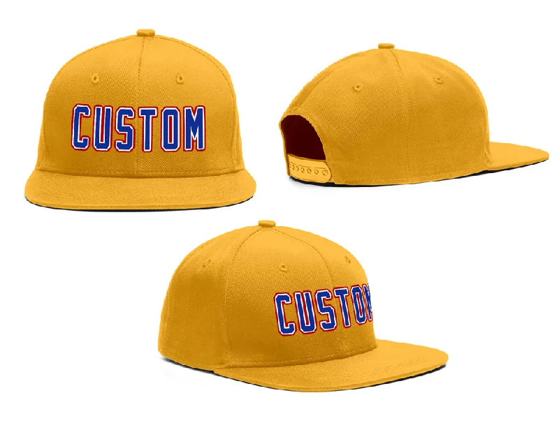 Adventure Baseball Cap-Custom Yellow Royal-White Red Outdoor Sport Baseball Cap