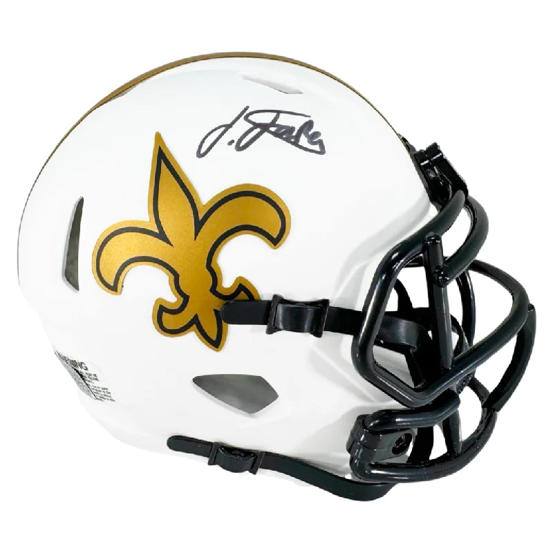 Performance Football Helmet-Isaiah Foskey Signed New Orleans Saints Lunar Eclipse Speed Mini Football Helmet (JSA)