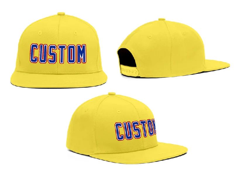 Motorsport Baseball Cap-Custom Yellow Royal-Red Outdoor Sport Baseball Cap