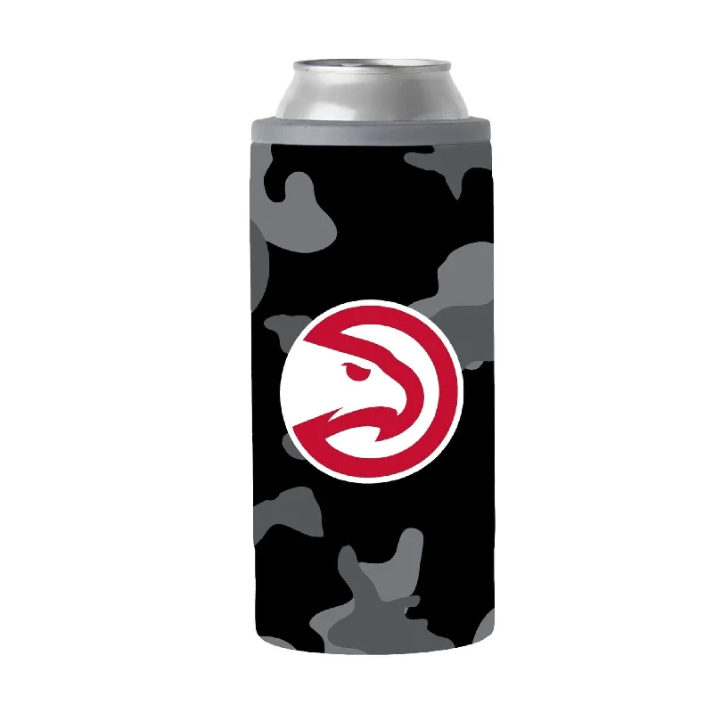 Ceramic Team Mug-Atlanta Hawks Black Camo 12oz Slim Can Coolie