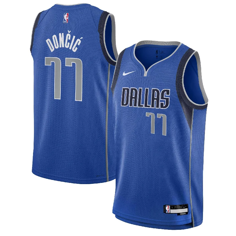 NCAA Basketball Jersey-Luka Doncic Dallas Mavericks Youth Swingman Basketball Jersey - Icon Edition - Blue