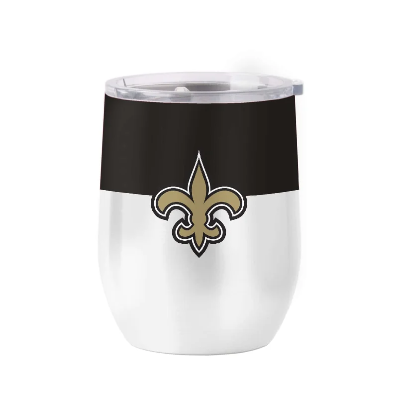 Picnic Team Mug-New Orleans Saints Colorblock 16oz Stainless Curved Beverage