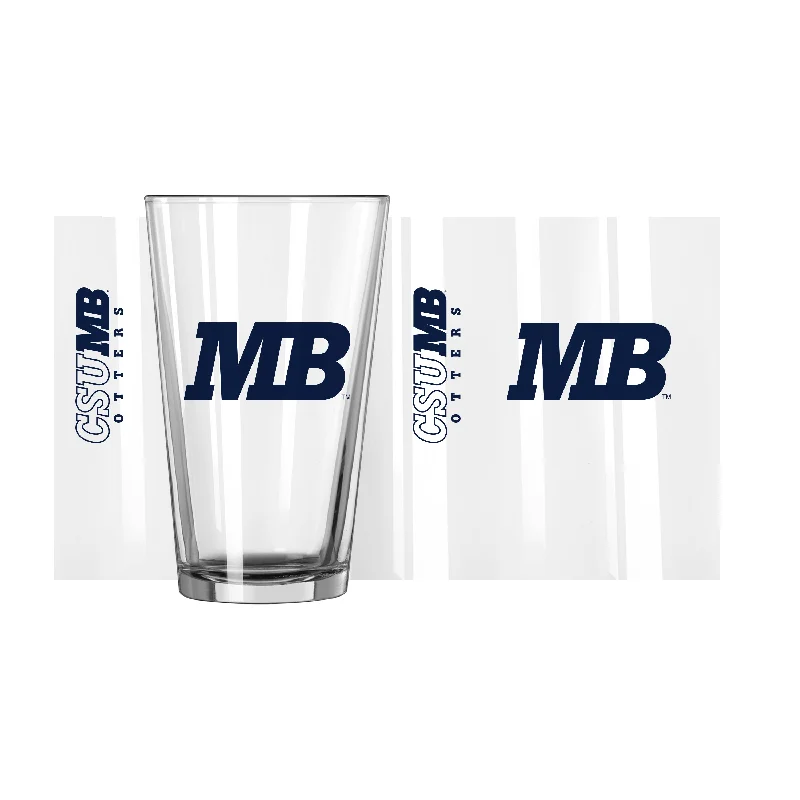 White Team Mug-California State Monterey Bay 16oz Gameday Pint Glass