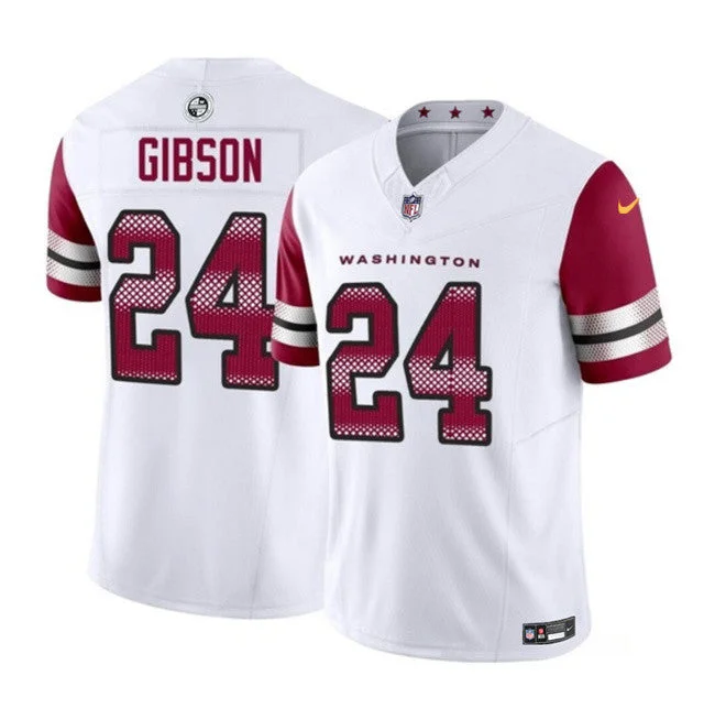 Club Soccer Jersey-Men's Washington Commanders #24 Antonio Gibson White 2023 F.U.S.E. Limited Football Stitched Jersey