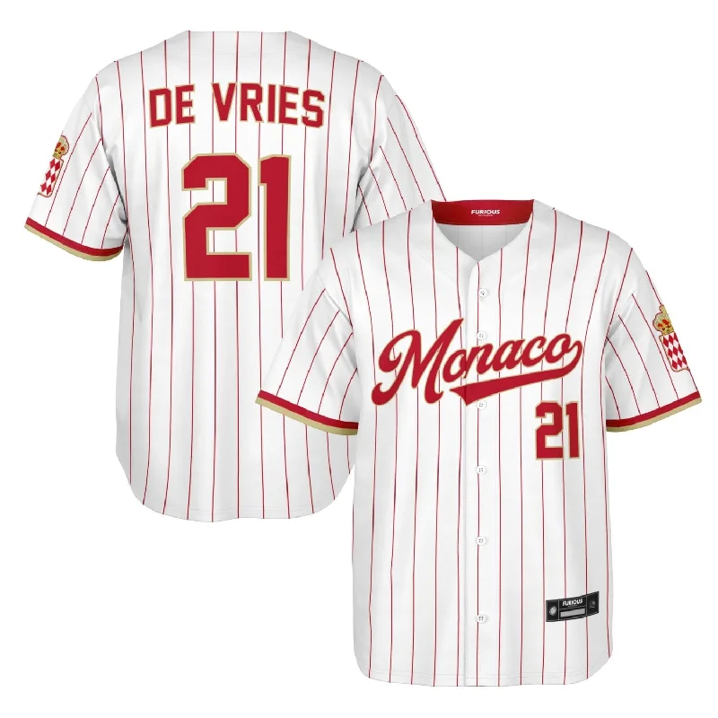 Fashion Baseball Jersey-De Vries - Monaco Jersey