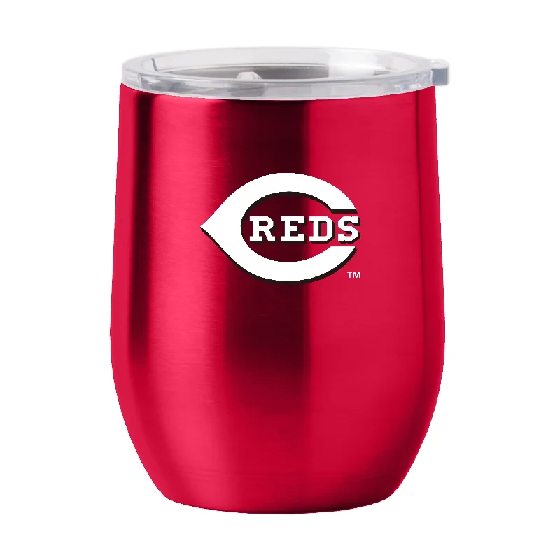 Orange Team Mug-Cincinnati Reds 16oz Gameday Stainless Curved Beverage