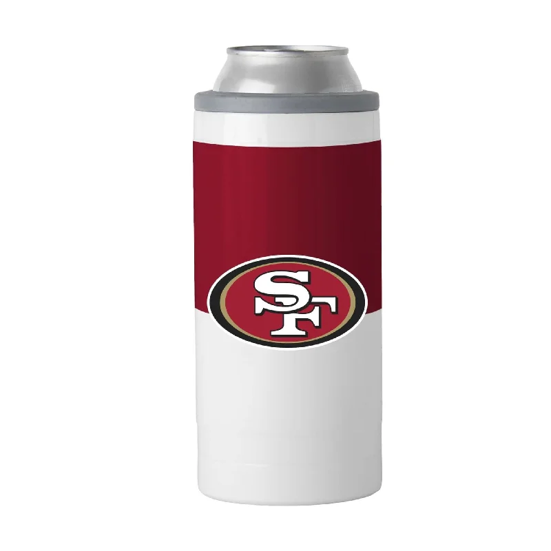 Purple Team Mug-San Francisco 49ers 12oz Colorblock Slim Can Coolie