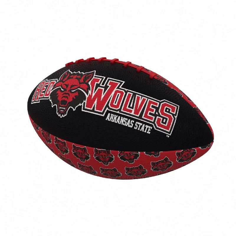 Green Rugby Ball-Arkansas State Mini-Size Rubber Football