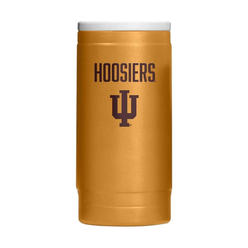 Matte Finish Team Mug-Indiana 12oz Huddle Powder Coat Slim Can Coolie