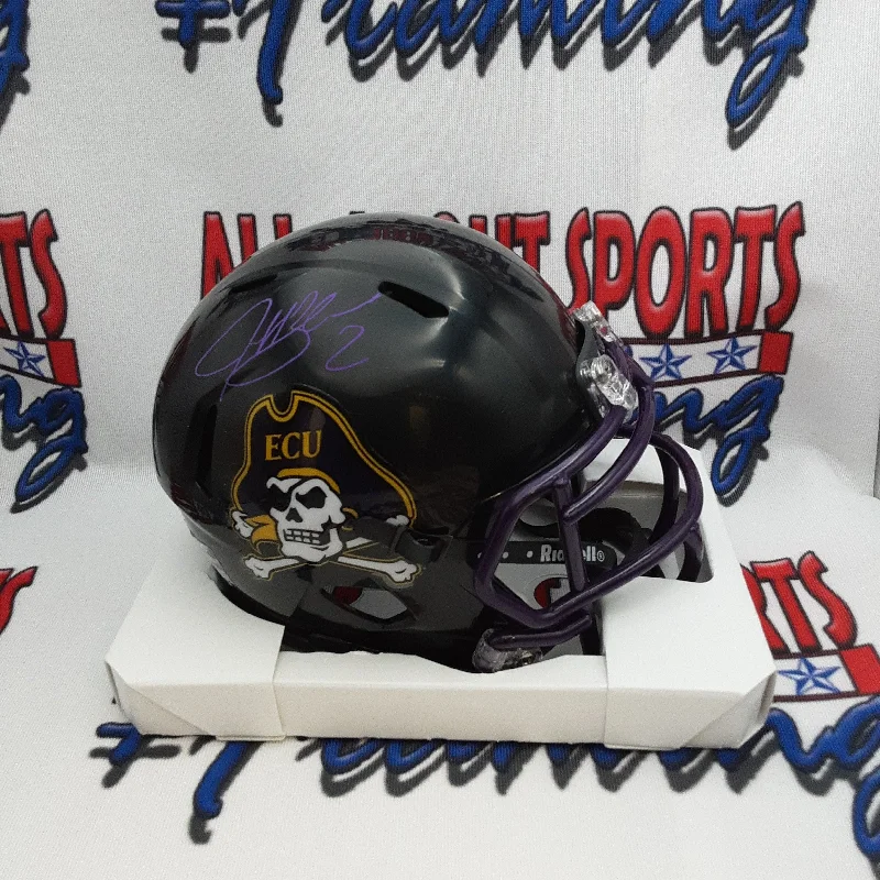 Open Face Football Helmet-Jeff Blake Authentic Signed Autographed Mini Helmet JSA.