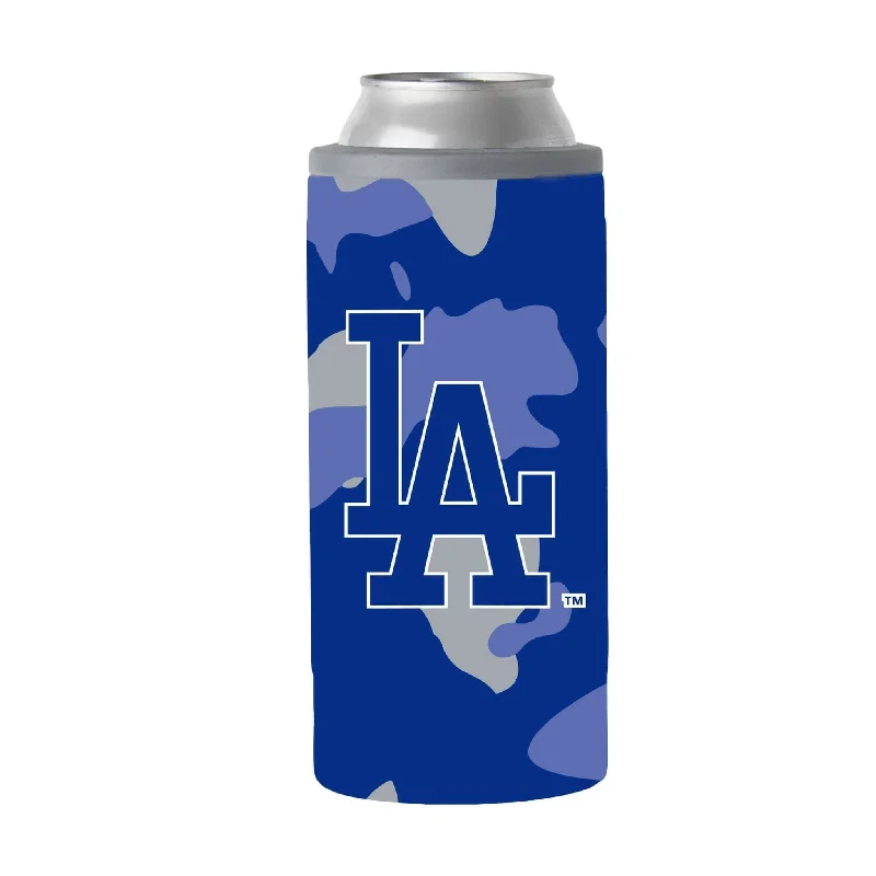 Picnic Team Mug-Los Angeles Dodgers 12oz Camo Slim Can Coolie