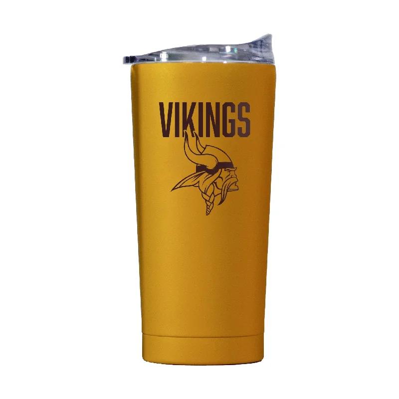 Handleless Team Mug-Minnesota Vikings 20oz Huddle Powder Coat Tumbler