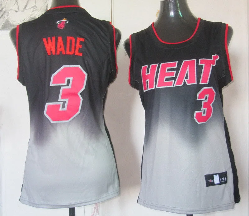 Streetwear Basketball Jersey-Heat 3 Wade Fadeaway Women Basketball Jersey