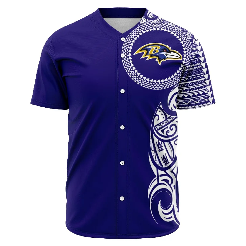 Quick-Dry Baseball Jersey-Baltimore Ravens Baseball Jerseys