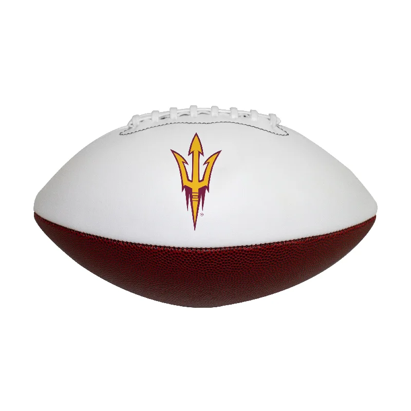 Red Rugby Ball-Arizona State Official-Size Autograph Football