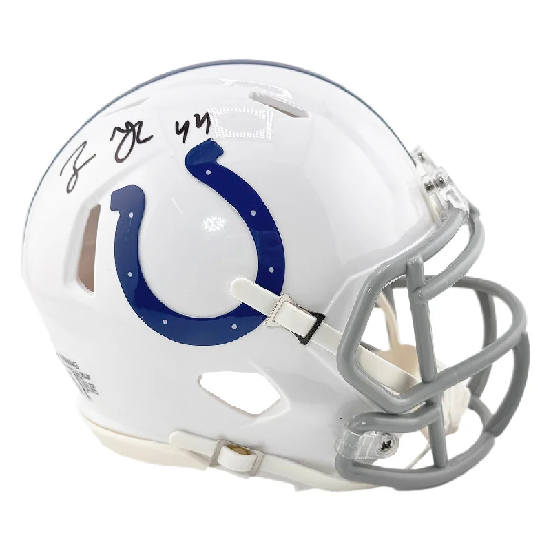 Team Logo Football Helmet-Zaire Franklin Signed Indianapolis Colts Speed Mini Football Helmet (Beckett)