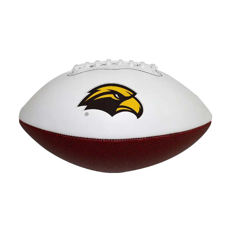 Orange Rugby Ball-Southern Miss Official-Size Autograph Football