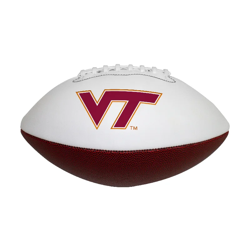 Rugby Ball for Beginners-Virginia Tech Official-Size Autograph Football