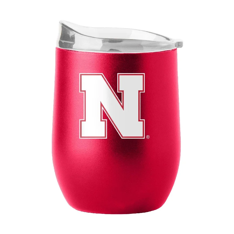 Baseball Team Mug-Nebraska 16oz Flipside Powder Coat Curved Beverage