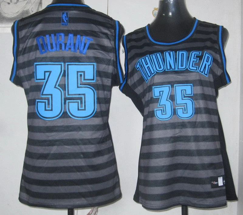 Cotton Basketball Jersey-Thunder 35 Durant Groove Swingman Women Basketball Jersey