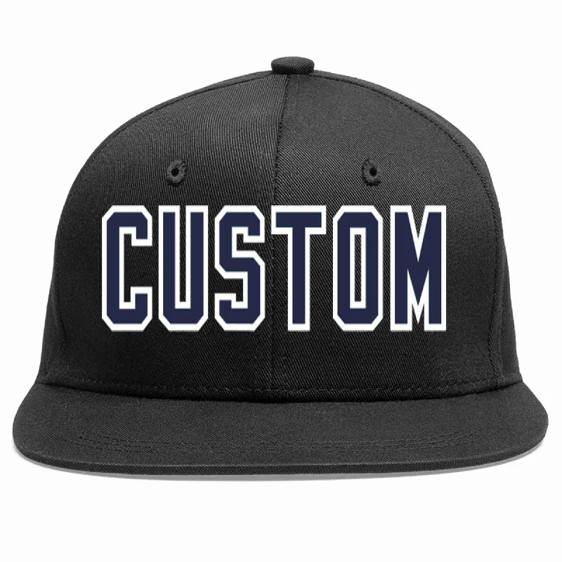 Minimalist Baseball Cap-Custom Black Navy-White Casual Sport Baseball Cap