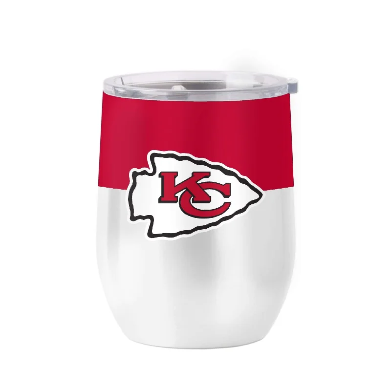 Kitchen Team Mug-Kansas City Chiefs 16oz Colorblock Stainless Curved Beverage