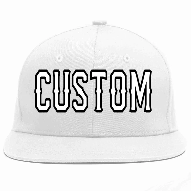 Sherpa Lined Baseball Cap-Custom White White-Black Casual Sport Baseball Cap