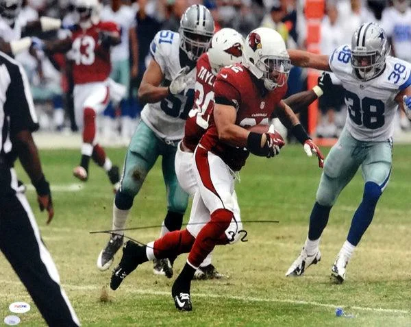 High Visibility Football Helmet-Tyrann Mathieu Autographed 16x20 Photo Arizona Cardinals PSA/DNA Stock #82336